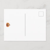 Halloween Plaid Ghost Lettering ポストカード (裏面)