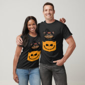 Halloween Pocket Black Chihuahua Scary Jack O Lant Tシャツ (ユニセックス)