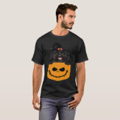 Halloween Pocket Cairn Terrier Scary Jack O Lanter Tシャツ (正面フル)
