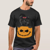 Halloween Pocket Cane Corso Scary Jack O Lantern Tシャツ (正面)