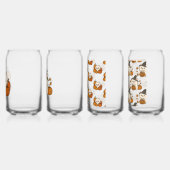 Halloween Pomeranians – Set van 4 Glazen ガラス缶 (左)