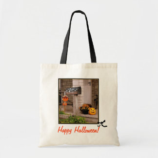 'Halloween Porch' Budget Canvas Tote トートバッグ