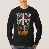Halloween Pregnancy Baby Skeleton Candy XRay Pregn Tシャツ (正面)