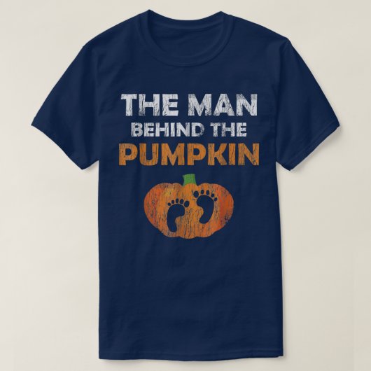 Halloween Pregnancy For Men Epecting Pumpkin Costu Tシャツ (デザイン正面)