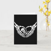 Halloween Pregnant Baby Skeleton Spooky Season New カード (黄色い花)