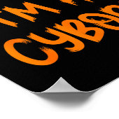 Halloween Pretend I'm A Cyborg Costume Funny Lazy  ポスター (角)