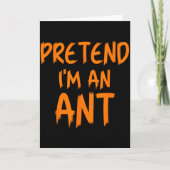 Halloween Pretend I'm An Ant Costume Funny Lazy Ki カード (正面)