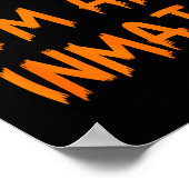 Halloween Pretend I'm An Inmate Costume Lazy Kids  ポスター (角)