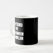 Halloween Pretend I'm Benjamin Franklin Costume La コーヒーマグカップ (正面左)