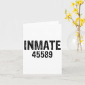 Halloween Prisoner Jail Inmate Costume  カード (黄色い花)