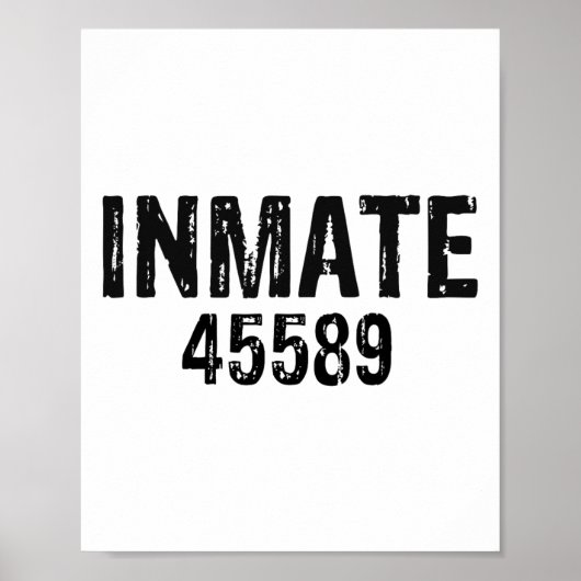 Halloween Prisoner Jail Inmate Costume ポスター (正面)