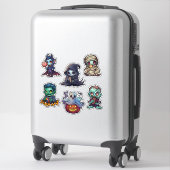 Halloween Psychofriends Cute Cartoon Monsters シール (スーツケース)