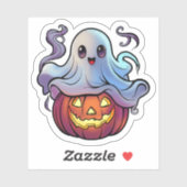 Halloween Psychofriends Cute Ghost Cartoon シール (シート)
