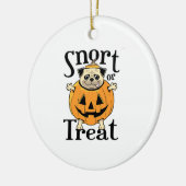 Halloween Pug セラミックオーナメント (左)