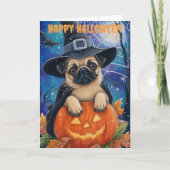 Halloween Pug Dog シーズンカード (正面)
