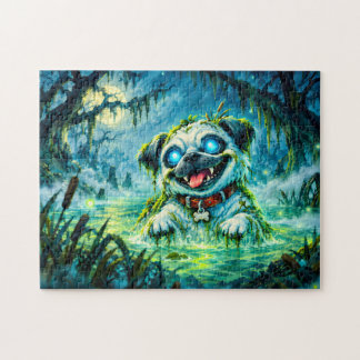 Halloween Pug Swamp Spirit Creature ジグソーパズル