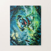 Halloween Pug Swamp Spirit Creature ジグソーパズル (縦)