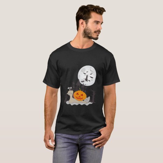 Halloween Pumkin Snail Tシャツ (正面フル)