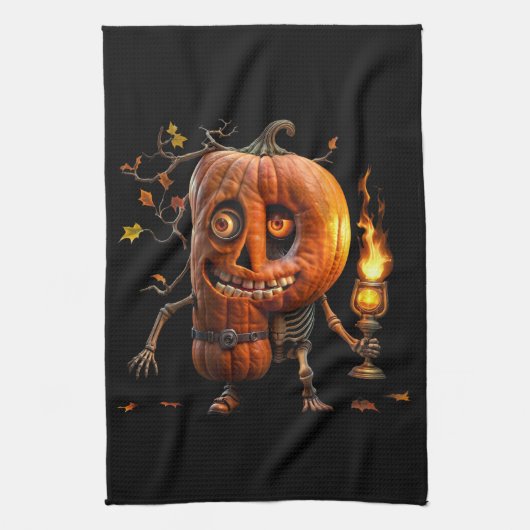 Halloween Pumpkin キッチンタオル (縦)