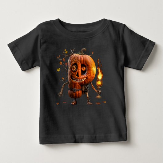 Halloween Pumpkin ベビーTシャツ (正面)
