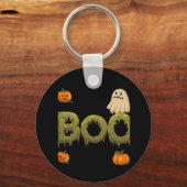 Halloween Pumpkin and Ghost / Abóbora e Fantasma d キーホルダー (正面)