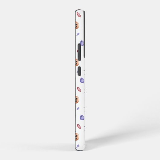 Halloween Pumpkin and Spider Web Pattern Samsung Galaxyケース (右側面)