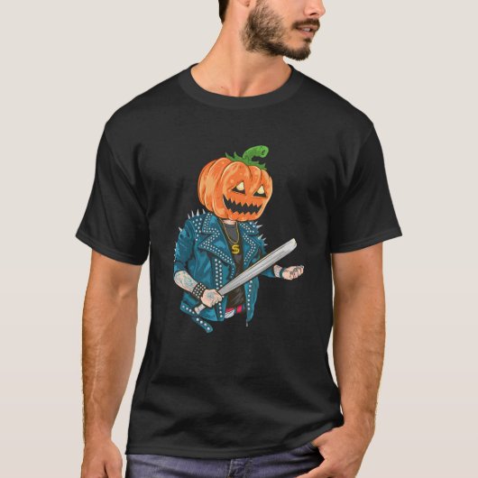 Halloween Pumpkin Baseball bat best for celebrants Tシャツ (正面)