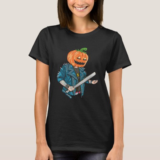Halloween Pumpkin Baseball bat best for celebrants Tシャツ (正面)