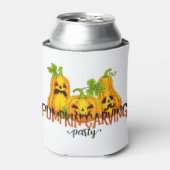 Halloween Pumpkin carving Party Fall Funny 缶クーラー (缶正面)
