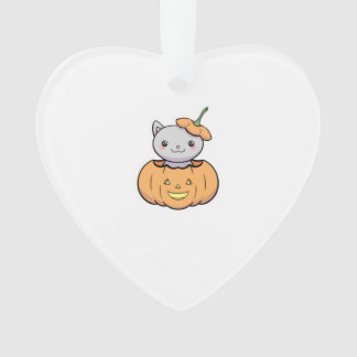 Halloween Pumpkin Cat オーナメント