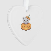 Halloween Pumpkin Cat   オーナメント (正面)