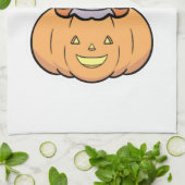 Halloween Pumpkin Cat   キッチンタオル (折り畳み)