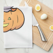 Halloween Pumpkin Cat   キッチンタオル (四つ折り)