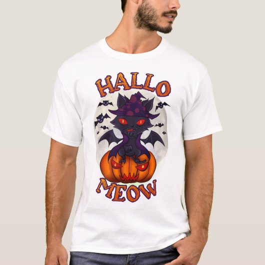 Halloween Pumpkin Catoween Tシャツ (正面)