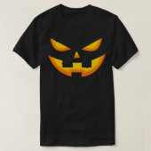 Halloween Pumpkin Face Design Tシャツ (デザイン正面)