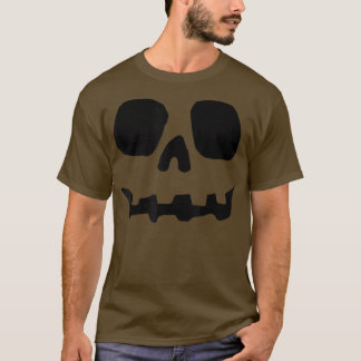 Halloween Pumpkin Face Jack o' lantern Lazy Costum Tシャツ