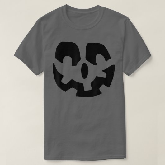 Halloween Pumpkin Face Jack o' lantern Lazy Costum Tシャツ (デザイン正面)