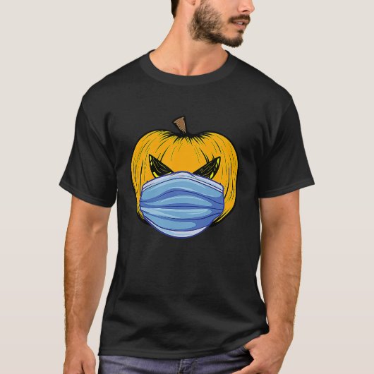 Halloween Pumpkin Face Mask Sinister Evil Jack OLa Tシャツ (正面)