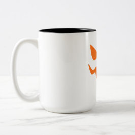 Halloween Pumpkin Face Mug – Cute & Festive Orange ツートーンマグカップ