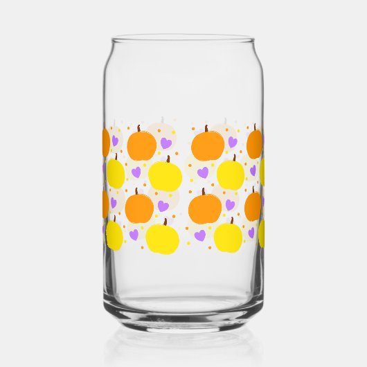 Halloween Pumpkin Glass Can Halloween Drinkware ガラス缶 (左)