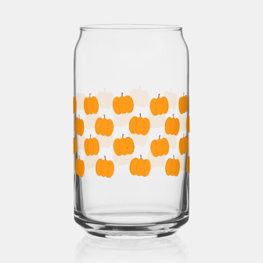 Halloween Pumpkin Glass Can Halloween Drinkware ガラス缶 (正面)