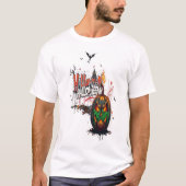 halloween pumpkin graffiti art cool tシャツ (正面)