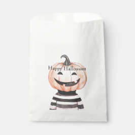 Halloween Pumpkin Head in T Shirt  フェイバーバッグ