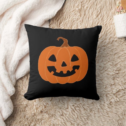 Halloween Pumpkin Jackolantern Stickers クッション (ブランケット)