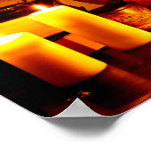 Halloween Pumpkin Lantern ポスター (角)