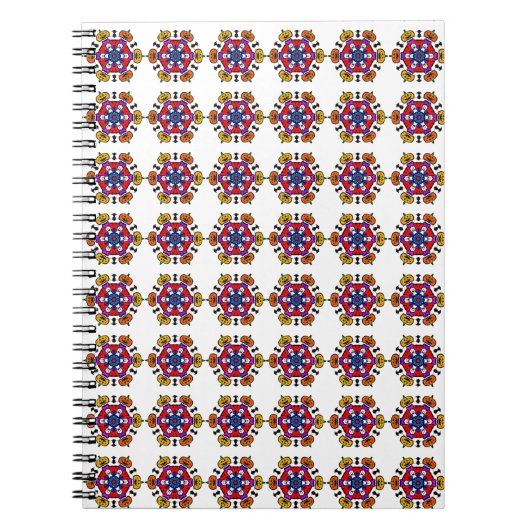 Halloween Pumpkin Mandala ノートブック (正面)