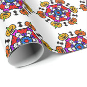 Halloween Pumpkin Mandala ラッピングペーパー (ロールコーナー)