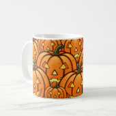 Halloween Pumpkin Mug コーヒーマグカップ (正面左)