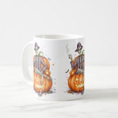 Halloween Pumpkin Mug コーヒーマグカップ (正面左)