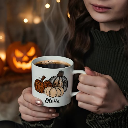 Halloween Pumpkin Mug | Cute Autumn Coffee Cup コーヒーマグカップ